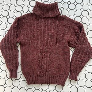 Made In Ireland By John Molloy 80%wool 20%alpaca Women’s Sweater Size M Burgundy